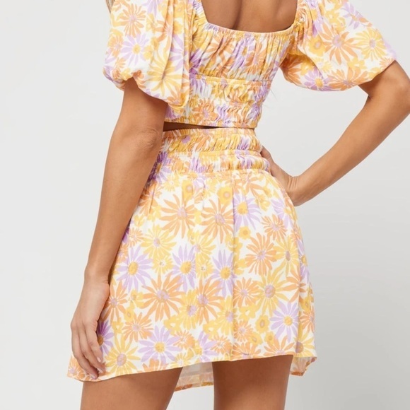 L*Space | Flirty Cottagecore Feminine Girly Oopsie Daisy Printed Jax Skirt - Picture 8 of 13